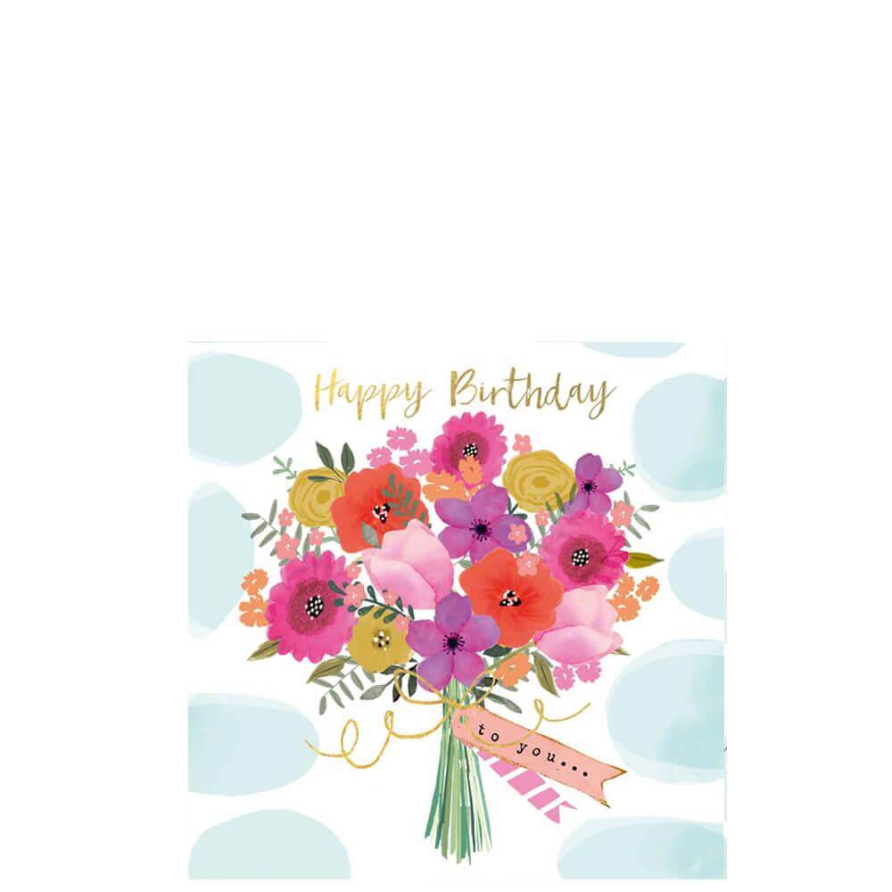 PPD Happy Birthday Flowers Napkins